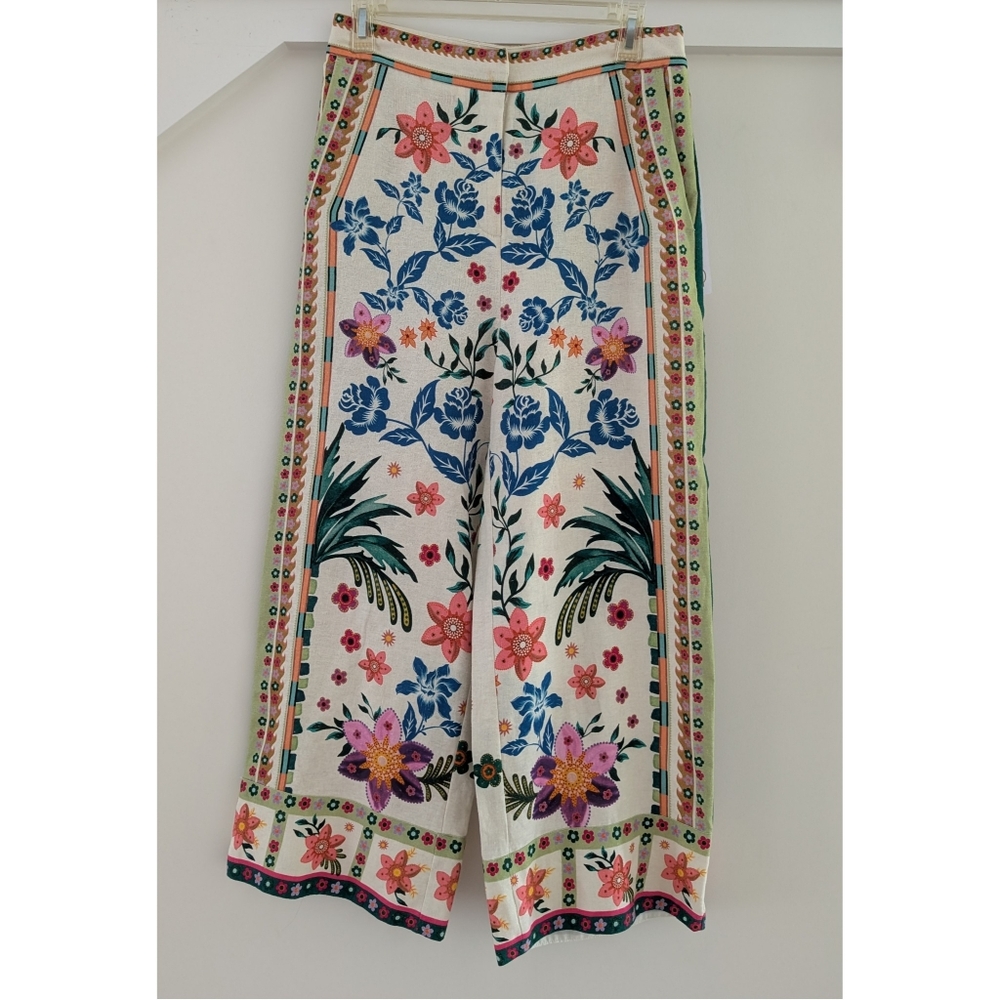 House Of Harlow Linen Blend Pants